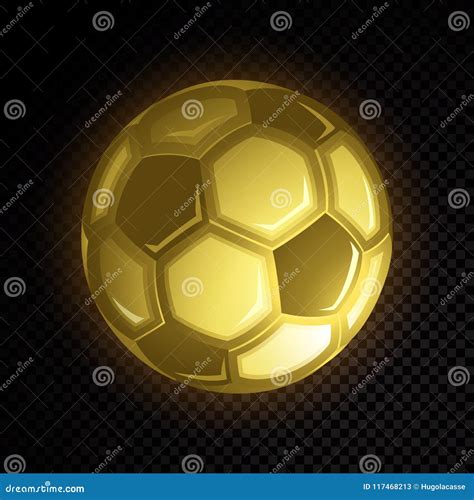 Gold Soccer Ball Stock Vector Illustration Of Football 117468213