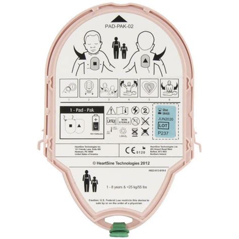 Heartsine Samaritan Pediatric Pak For 350p 360p 450p And 300p One