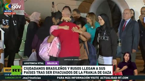 Ciudadanos Brasileños Y Rusos Llegan A Sus Países Tras Ser Evacuados De