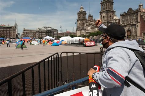 La Jornada Campamento M Xico Se Retira De La Plancha Del Z Calo