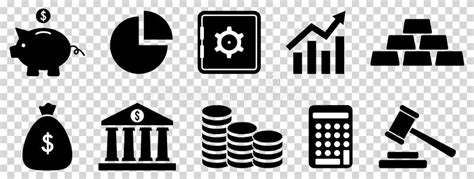 Finance Icons Set Stock Vector Illustration Of Stack 262551454