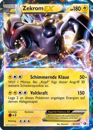 Zekrom Ex Wert Bild K Nstler Seltenheit Pokemonkarte De