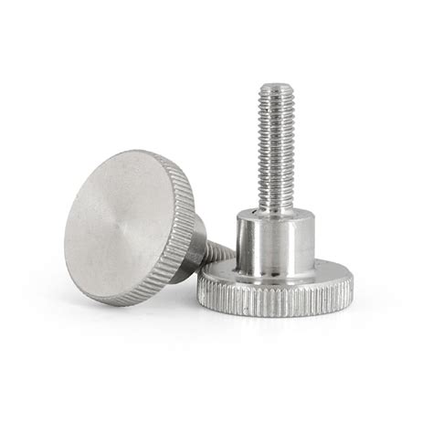 Stainless Steel 304 316 High Type Flared Collar Knurled Head Thumb