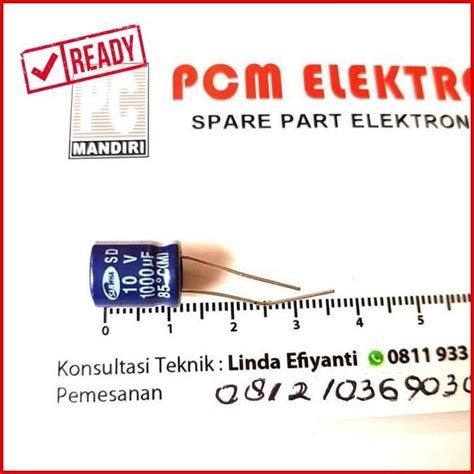 Jual Capasitor Kapasitor Elco 1000uf 10v 1000 Mikro 10volt Pcmel29 Murah Shopee Indonesia