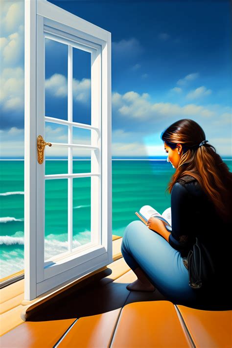 Lexica Pintura Impresionista De Mujer Leyendo Junto A La Ventana Con