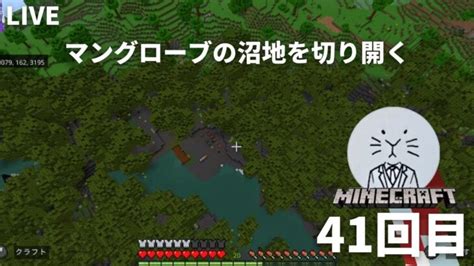 【minecraft】初心者がマングローブの沼地での建築をのんびり生配信やっていく【ゲーム実況】マイクラ Minecraft