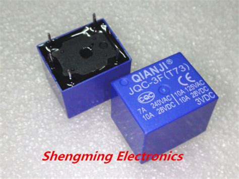 Pcs V Relays Jqc F T Mini Spdt Power Relay Vdc Pcb Type Pins