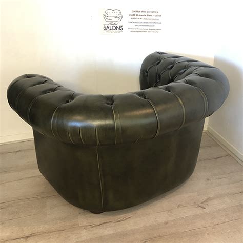 Fauteuil Chesterfield Wexford Cuir Technisalons Canapés et