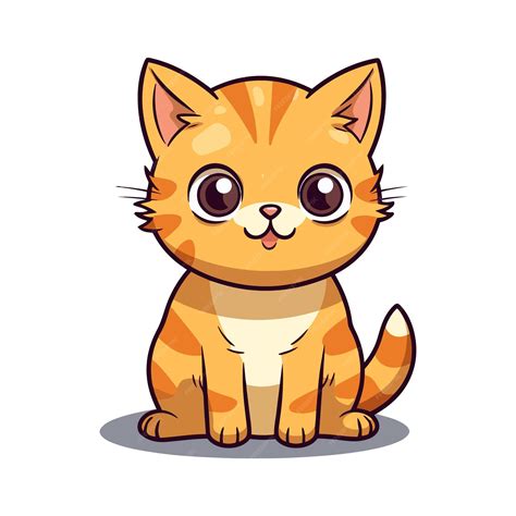 Cat Flat Vector Cat Illustration Premium Ai Generated Vector