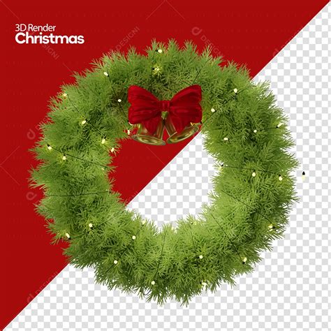 Guirlanda De Natal Elemento 3D Para Composição PSD download Designi