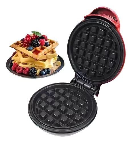 Maquina Para Hacer Waffles Mini Wafflera Cocina Reposteria Cuotas Sin