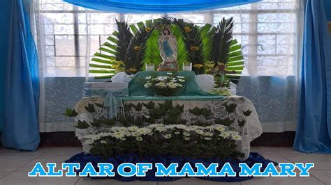 Designing Altar Of Mama Mary Youtube