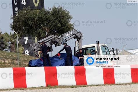 Marshals Clean Up After Sebastien Bourdais FRA Crashes The New