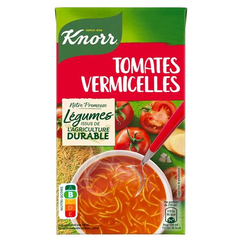 KNORR Soupe Tomates Vermicelles 1l Pas Cher Auchan Fr