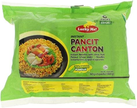 Lucky Me Instant Pancit Canton Calamansi Chow Mein Citrus Flavor