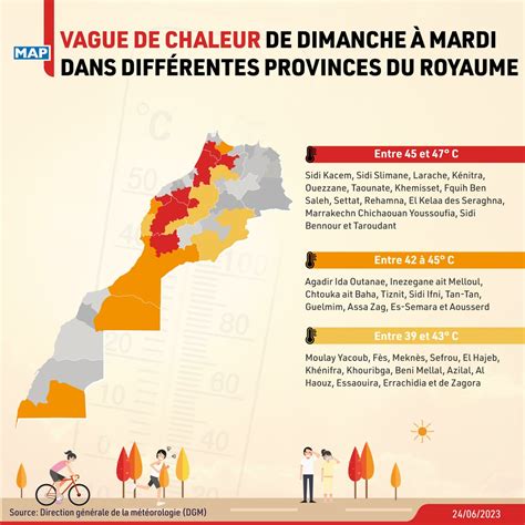 Agence MAP on Twitter MapInfographie Une vague de chaleur est prévue