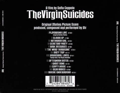 Original Motion Picture Score For The Virgin Suicides Virgin Side One