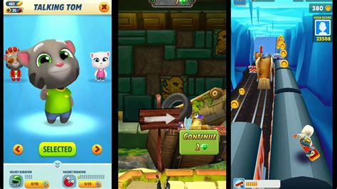 Talking Tom Gold Run Vs Temple Run 2 Vs Subway Surfers Iceland YouTube