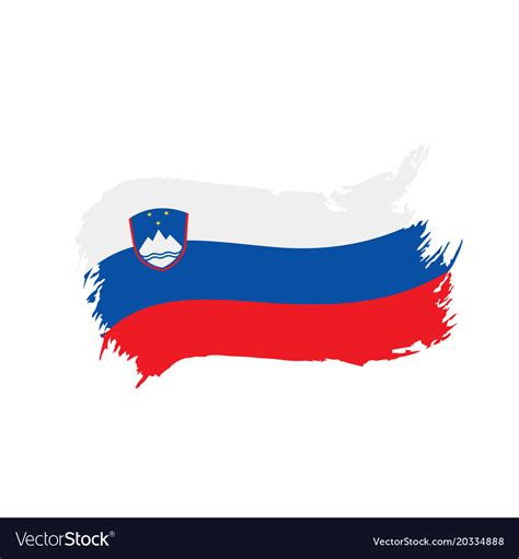 Slovenia flag Royalty Free Vector Image - VectorStock