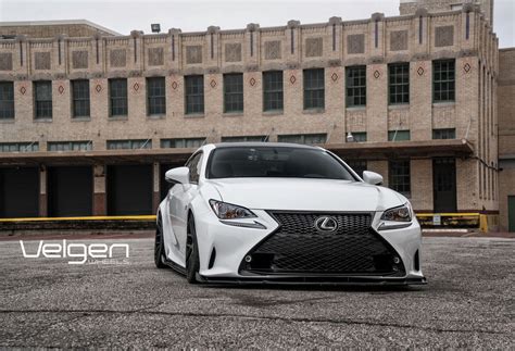 Bagged Lexus Rc F Sport On Velgen Wheels