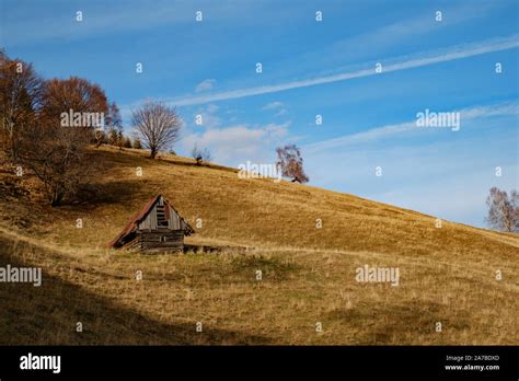 Mountains in the fall season, Paltinis area, Sibiu county, Romania ...