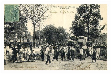 Une procession Chinoise à Saigon 1906 manhhai Flickr