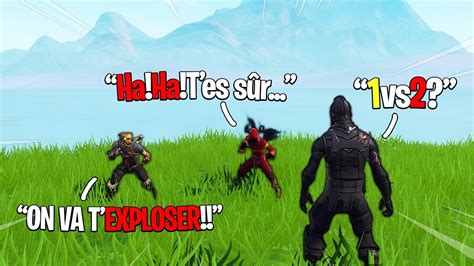 J ai défié cette team PRO MOBILE en 1VS2 sur Fortnite voici leurs