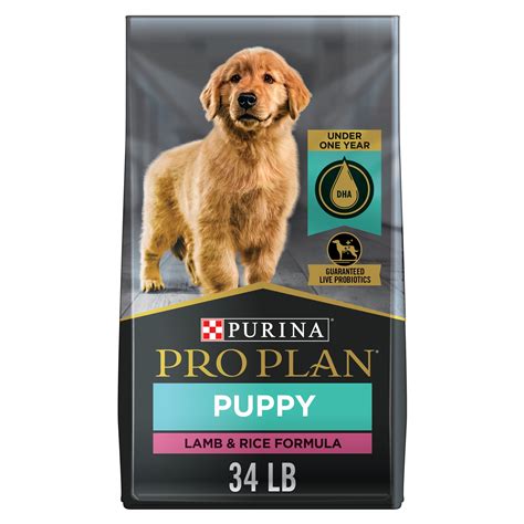 Purina Pro Plan High Protein Puppy Food Dha Lamb And Rice Formula 34 Lb