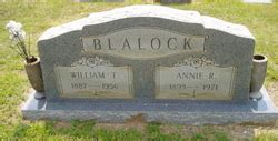 William Thomas Blalock 1887 1956 Memorial Find A Grave