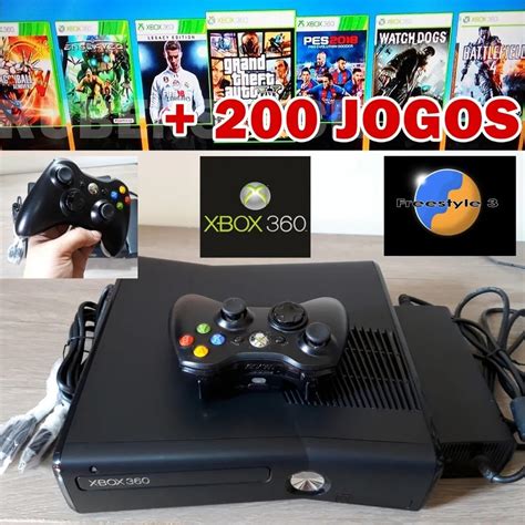 Xbox Destravado Rgh Hd Jogos Controle Brinde Shopee Brasil