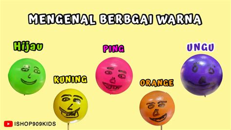 Belajar Mengenal Warna Dengan Bola Warna Warni Youtube