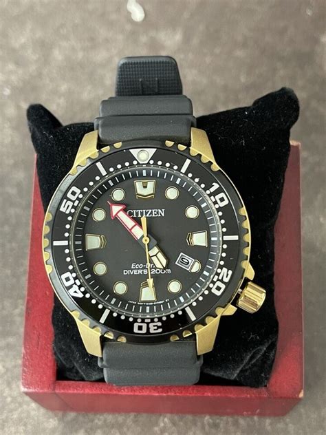 Citizen Promaster Dive Eco Drive Watch Hand Date Luminous Hands