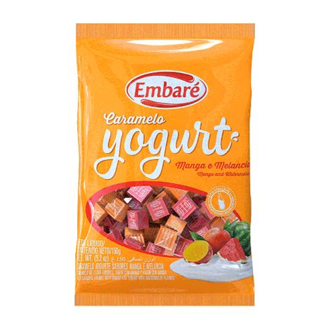 Doces Caramelo Embaré Yogurte Sortido Manga 660g Caramelo Embaré ...