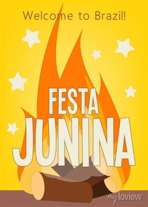 Festa Junina Brazil June Festival Poster For Folklore Holiday