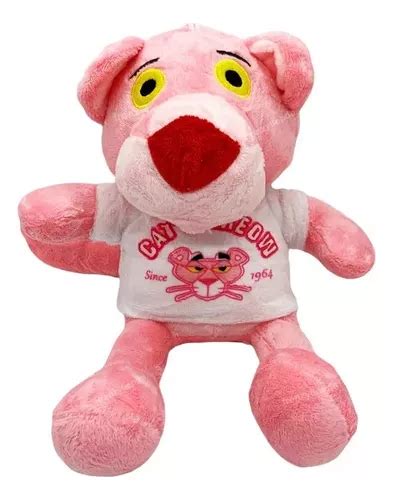 Peluche Pantera Rosa Pink Panther Con Remera Iportada Meses Sin