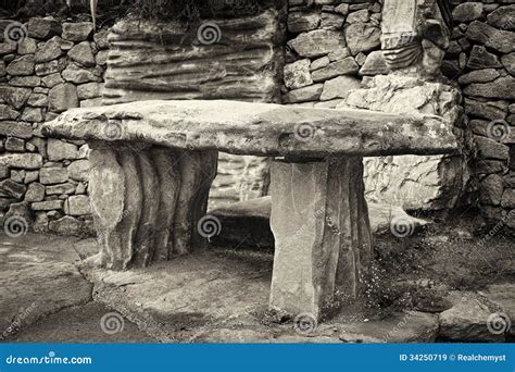 Old Stone Altar In The Forest Stock Photography | CartoonDealer.com #71209226