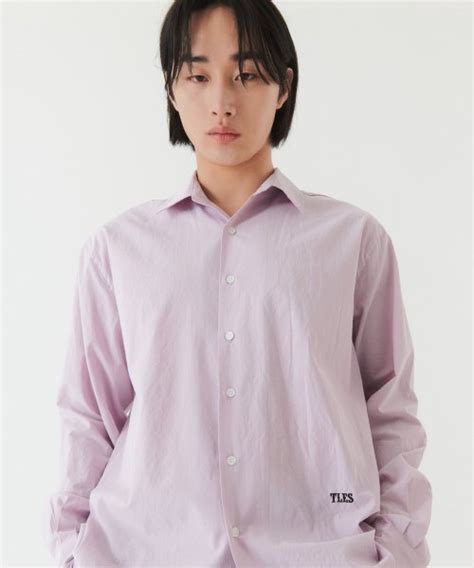 MUSINSA TRIP LE SENS TLES Embroidered Shirt LAVENDER