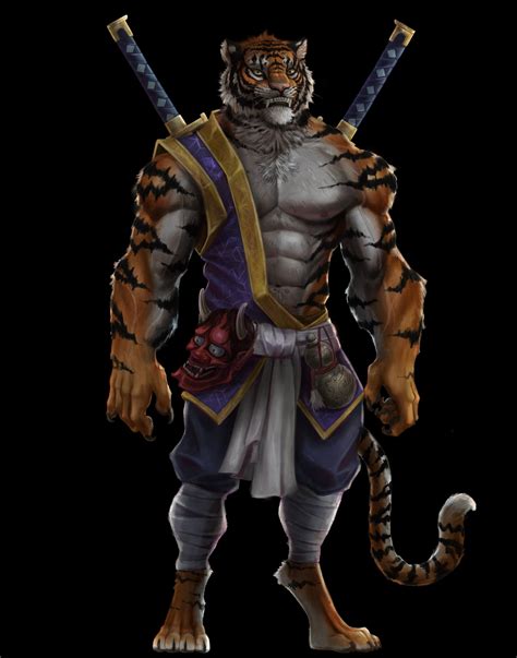 Artstation Tiger Warrior Character Design