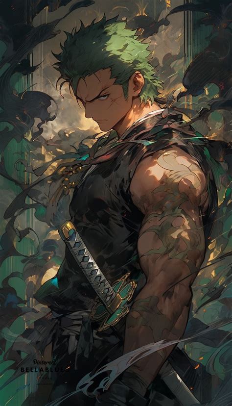 Roronoa Zoro The Swordsman Of One Piece Anime Character Design