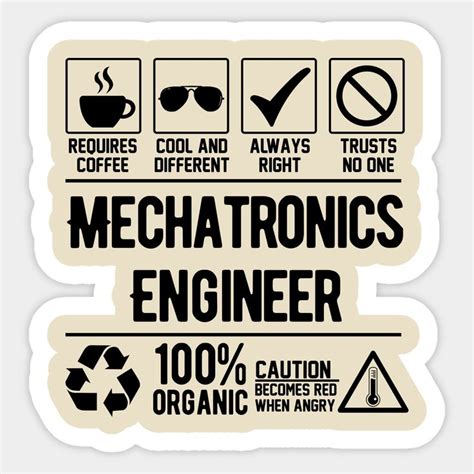 Mechatronics Engineer Job Black By Graficode Mechatronics Graphic