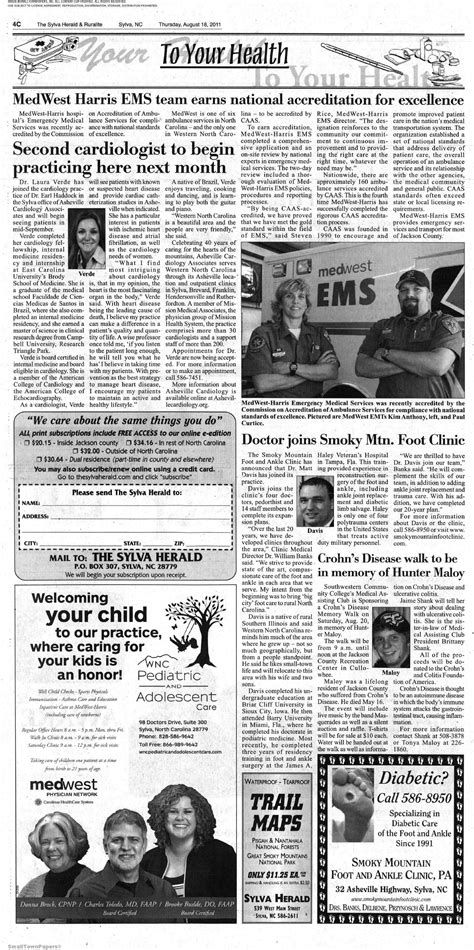 The Sylva Herald and Rualite August 18, 2011: Page 20