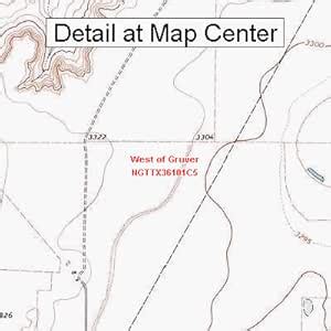 Amazon Usgs Topographic Quadrangle Map West Of Gruver Texas