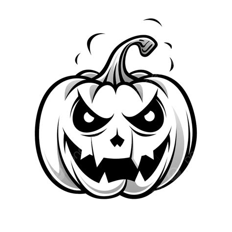 Dibujado A Mano Doodle Halloween Calabaza Vector Lindo Y Enojado Jack O