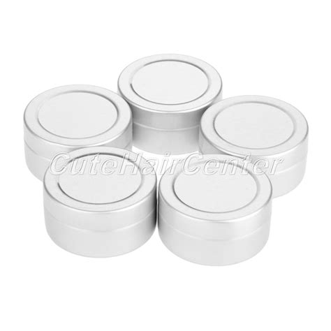 5pcs Sliver Empty Lip Balm Container Pots Cosmetic Jar 10g Aluminum Tin 35mm Dia Ebay