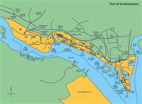 Southampton Docks Map