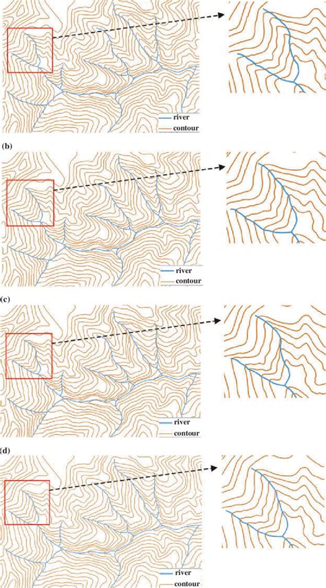 Correction Of Inconsistencies Between River And Contour Features A