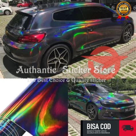 Jual Sticker Skotlet Hologram Scotlite Motor Hologram Hitam Shopee