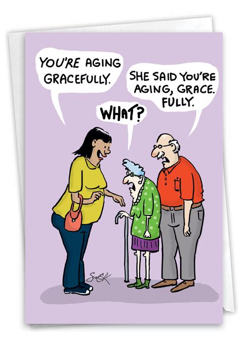 Aging Gracefully: Funny Birthday Greeting Card