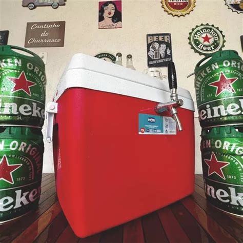 Chopeira T Rmica Litros At Barril Heineken Cooler Verm