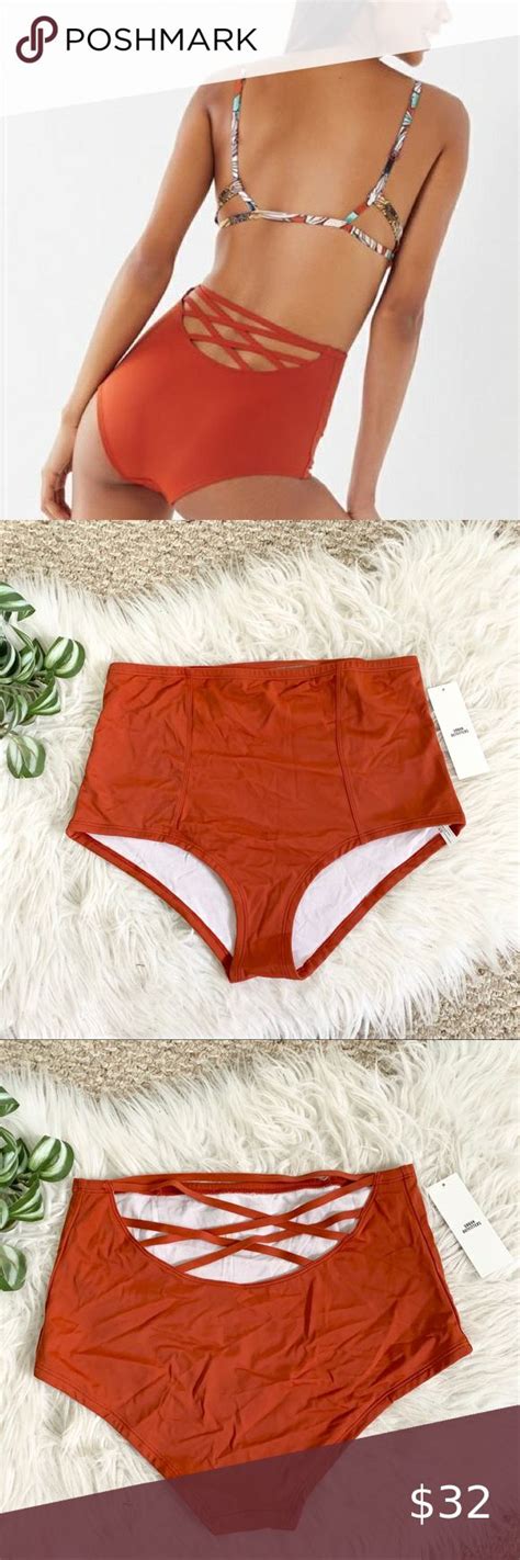 Urban Outfitters Strappy High Waist Bikini Bottoms High Waisted